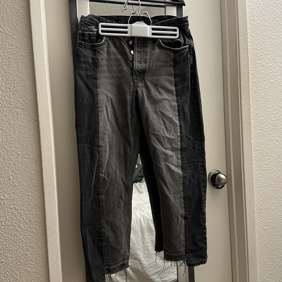 GRLFRND JEANS 100% Cotton black /gray denim - Picture 3 of 3